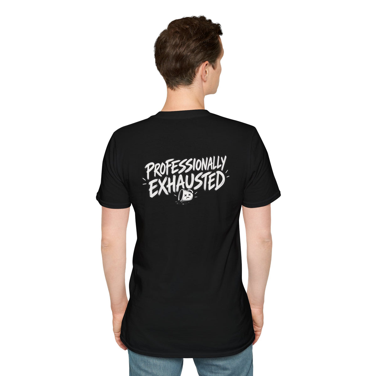 Funny Dark Humor Shirt Professionally Exhausted Funny Office Tee Unique Gift