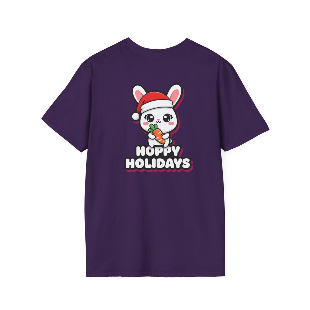 Cute Christmas Shirt Hoppy Holidays Funny Animal Unisex Softstyle Tee Christmas Gift