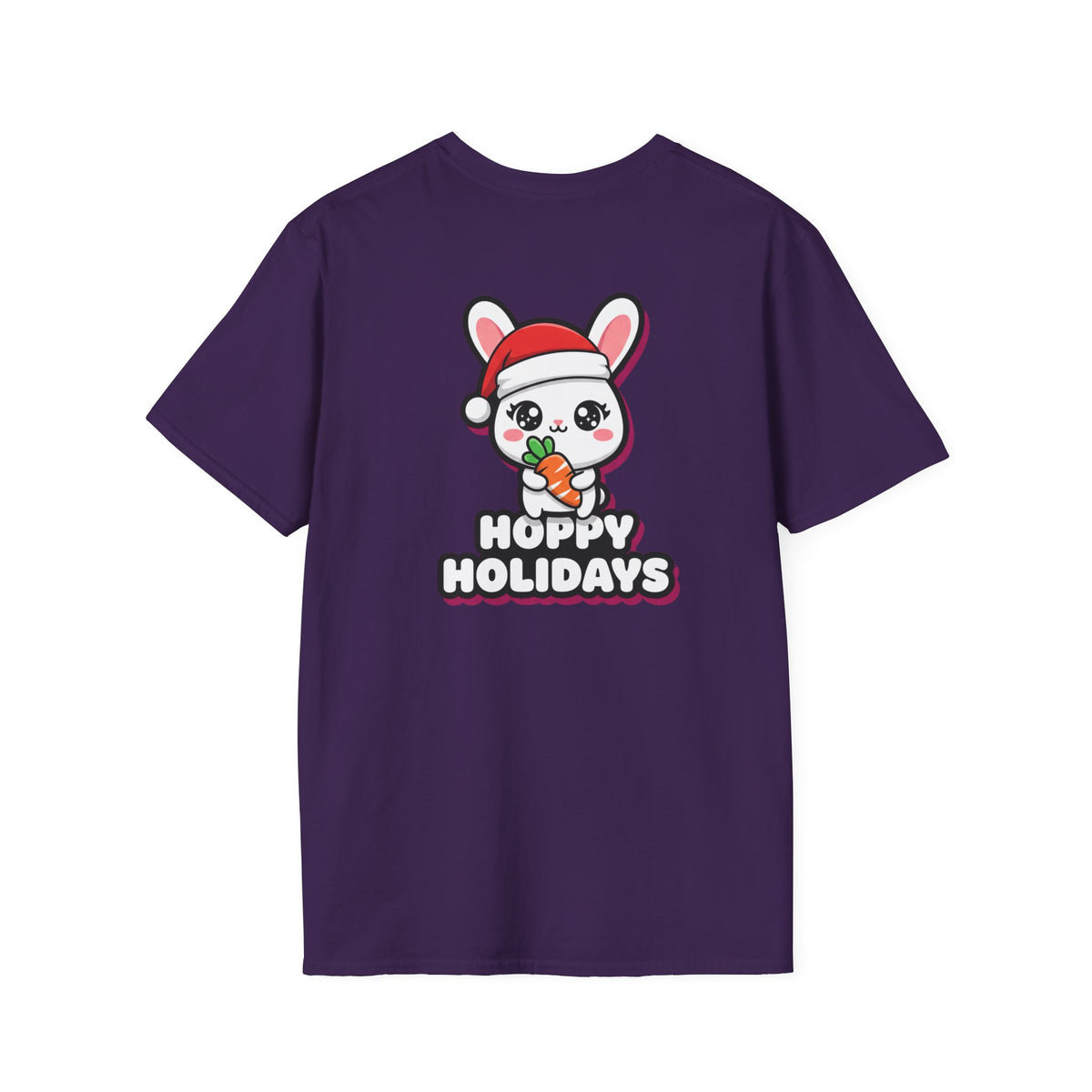 Cute Christmas Shirt Hoppy Holidays Funny Animal Unisex Softstyle Tee Christmas Gift
