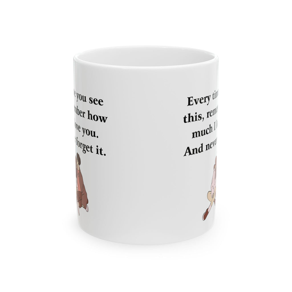 Cute Love Mug Tea Coffee Cup Ceramic Mug Unique Best Gift for Wife Husband Bf Gf
