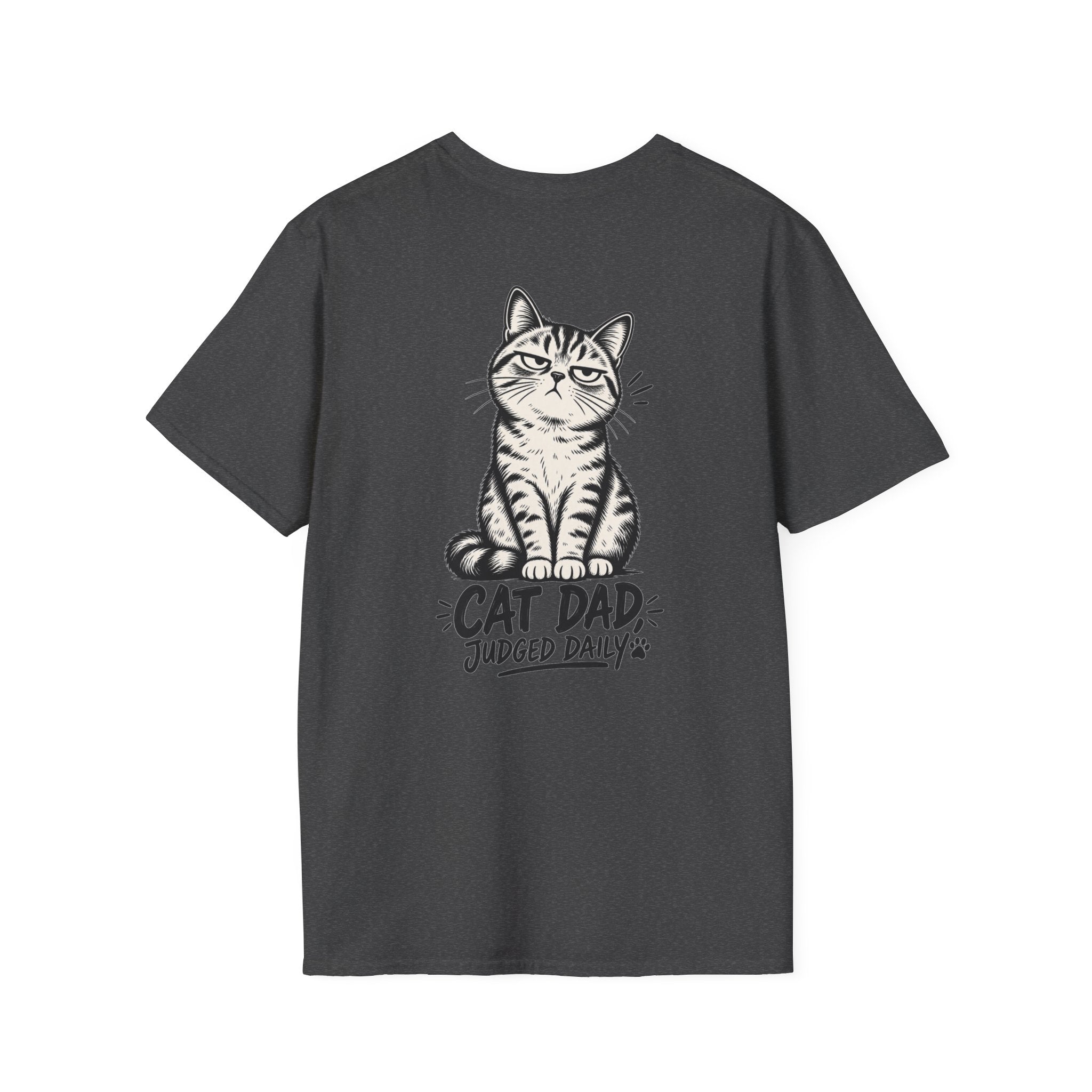 Cat Dad Shirt Judged Daily Funny Cat Lover Graphic Tee Dark Humor Tee Unique Gift Funny Tshirt