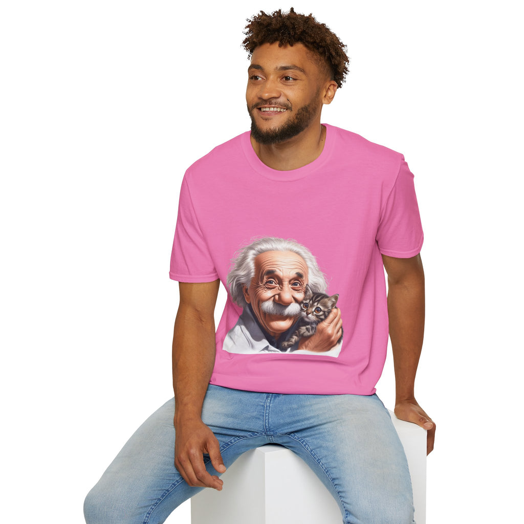 Funny Albert Einstein T-Shirt Unisex Softstyle T-Shirt Cotton Unique Gift German