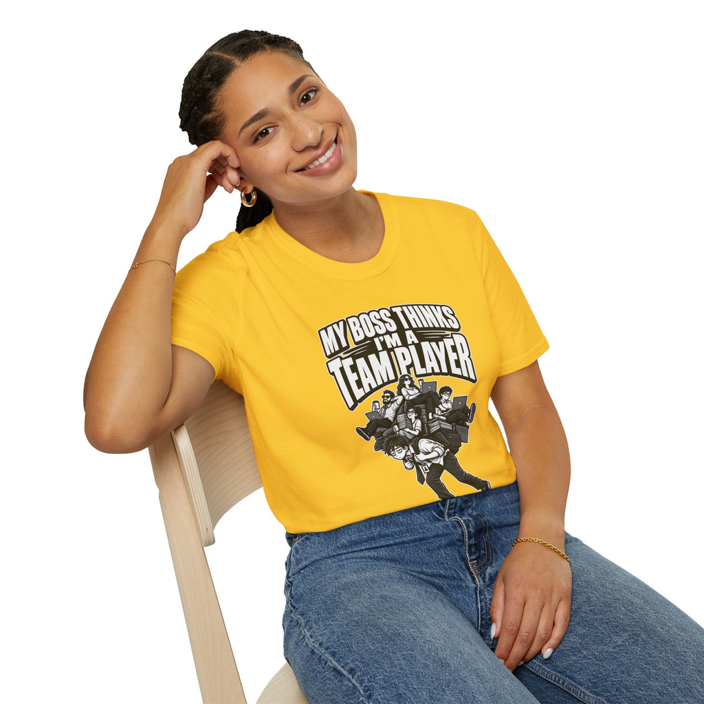 Funny Dark Humor Tshirt — Funny Office Tshirt Dark Humor Graphic Tee Unique Coworker Gift TEAM PLAYER Shirt