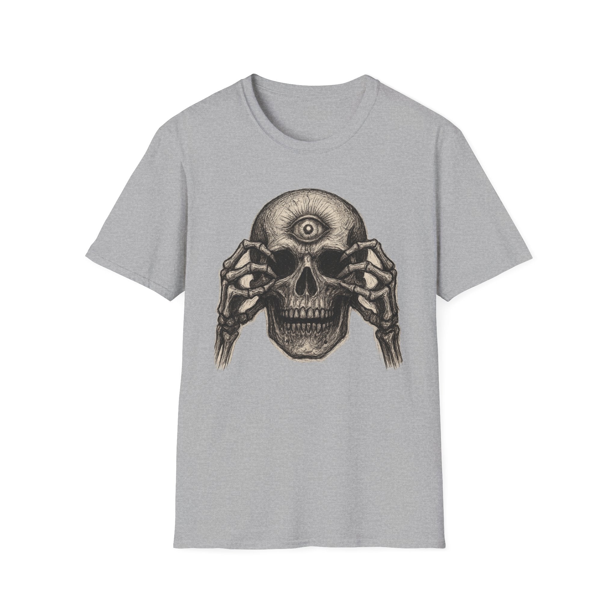 Mens Skull T-shirt Graphic Tees Skeleton Apparel Clothing Skulls Accessories Best Gift