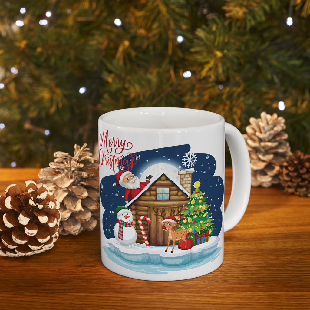 Christmas Mug Funny Santa Claus Mug Unique Cute Coffee Cup Deer Snowman Gift Kid 11oz