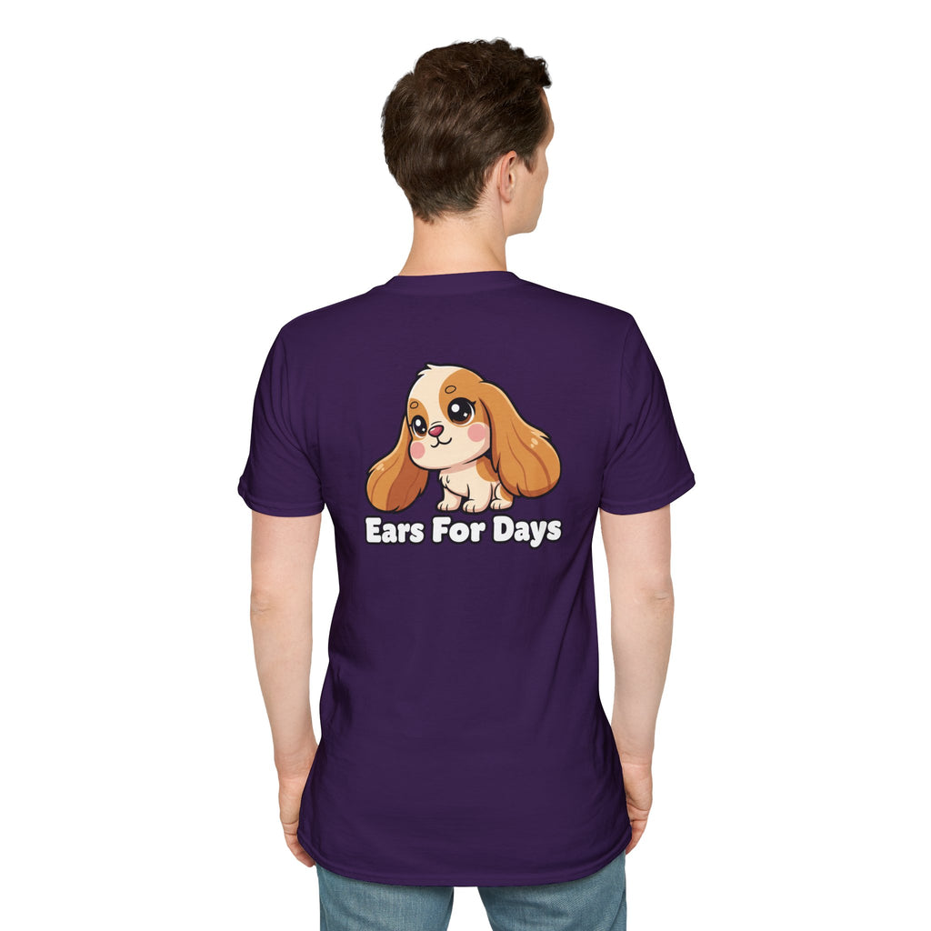 Cute Cocker Spaniel Shirt Ears For Days Funny Dog Lover Unisex Softstyle Tee Gift