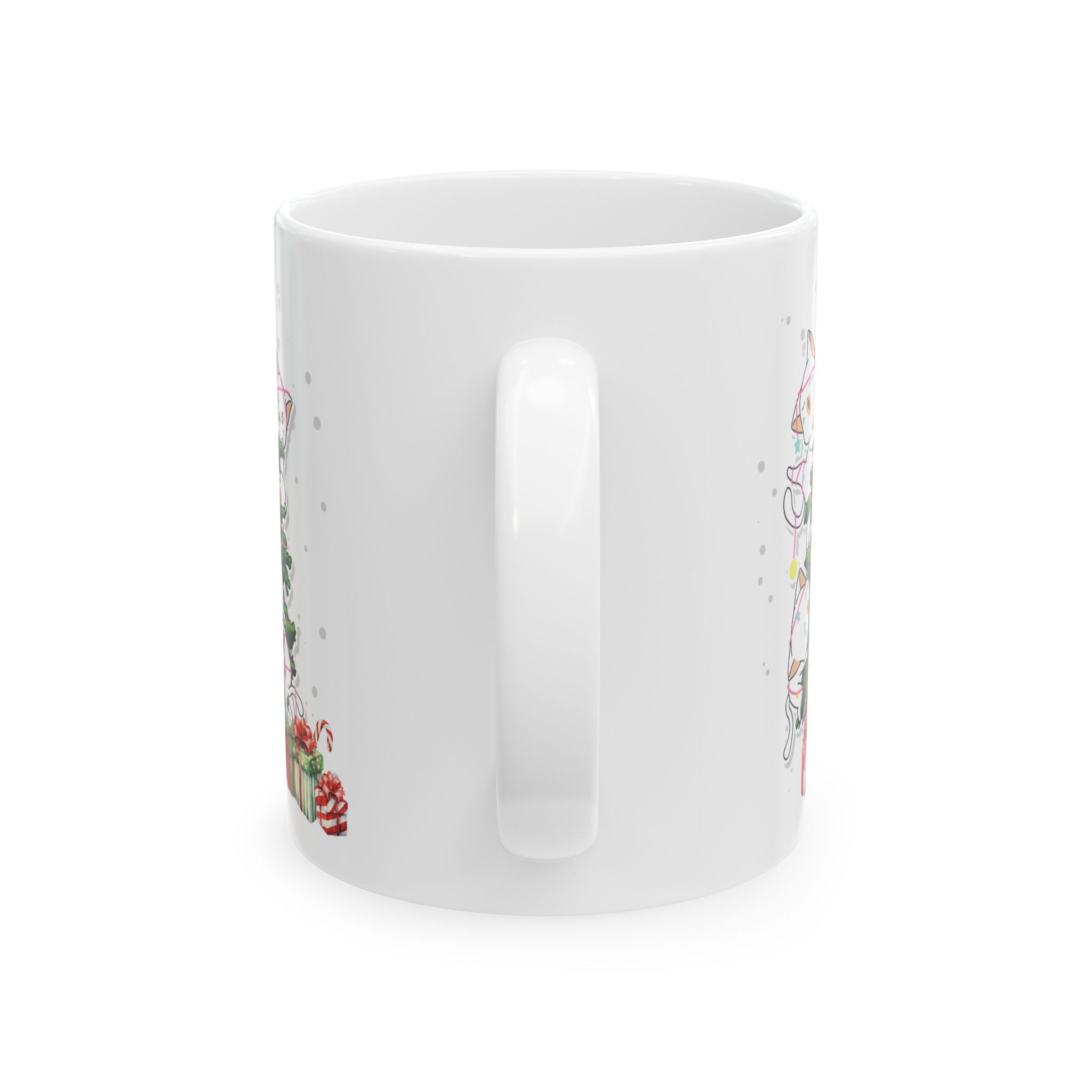 Christmas Cat Mug Unique Funny Holiday Festive Cup Christmas Gift Cute Cats 11oz