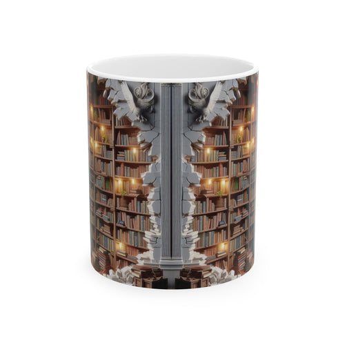 3D Bookshelf Mug-Library Book Shelf Mugs Book Love Ceramic Mug Cup Unique Gift 2026