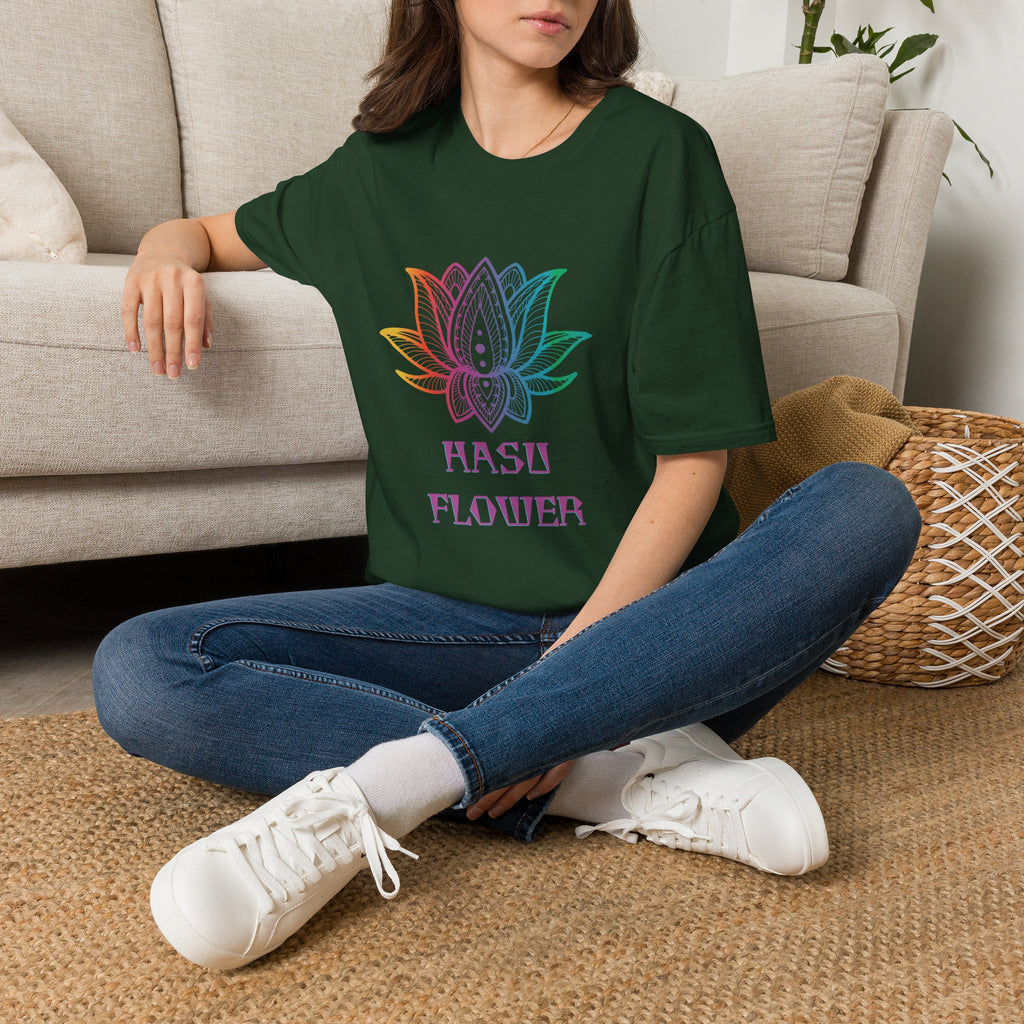 Hasu Japanese Art Shirt Unisex Softstyle Lotus Flower T-shirt Japan Flower Gift