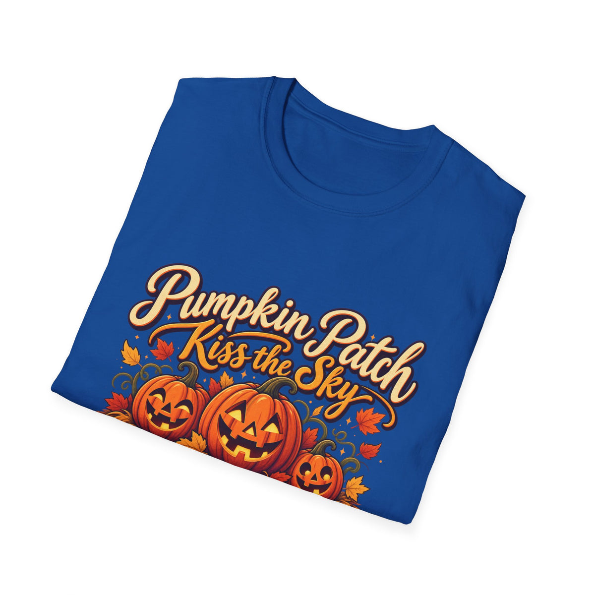 Pumpkin Patch Kiss the Sky Shirt | Cute Fall Jack-O'-Lantern Graphic Tee | Womens Halloween T-Shirt