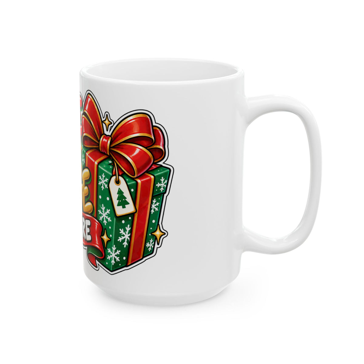 Funny Christmas Mug HANDLE MY PACKAGE WITH CARE 11oz Mug Funny Dark Humor Mug Unique Cheeky Christmas Gift