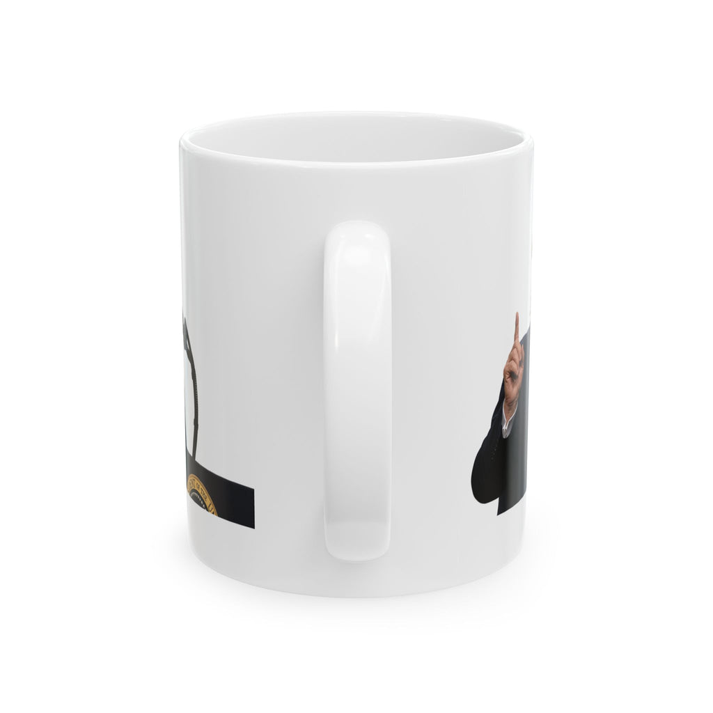 Funny Trump iconic Haaland Hair Style Parody Coffee Mug Unique Gift Tea Cup 11oz