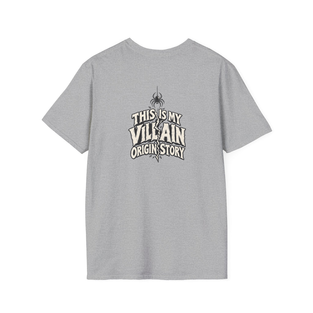 Dark Humor Halloween Shirt This Is My Villain Origin Story Funny Sarcastic Unisex Softstyle Tee Adult Halloween Gift