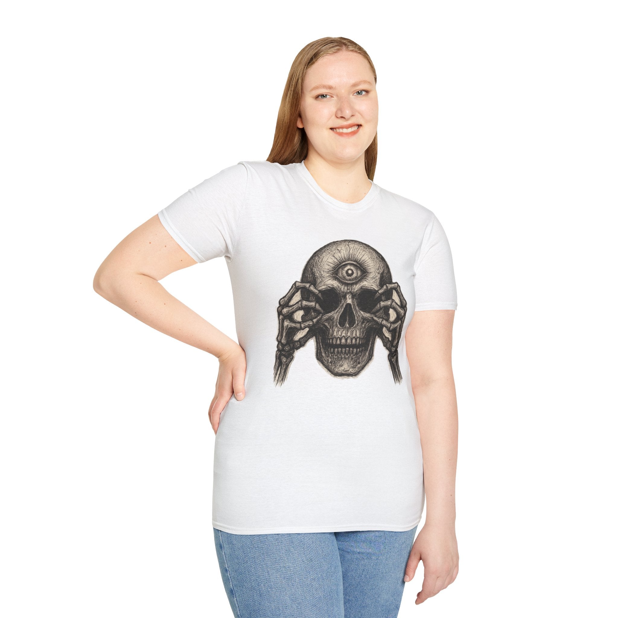 Mens Skull T-shirt Graphic Tees Skeleton Apparel Clothing Skulls Accessories Best Gift
