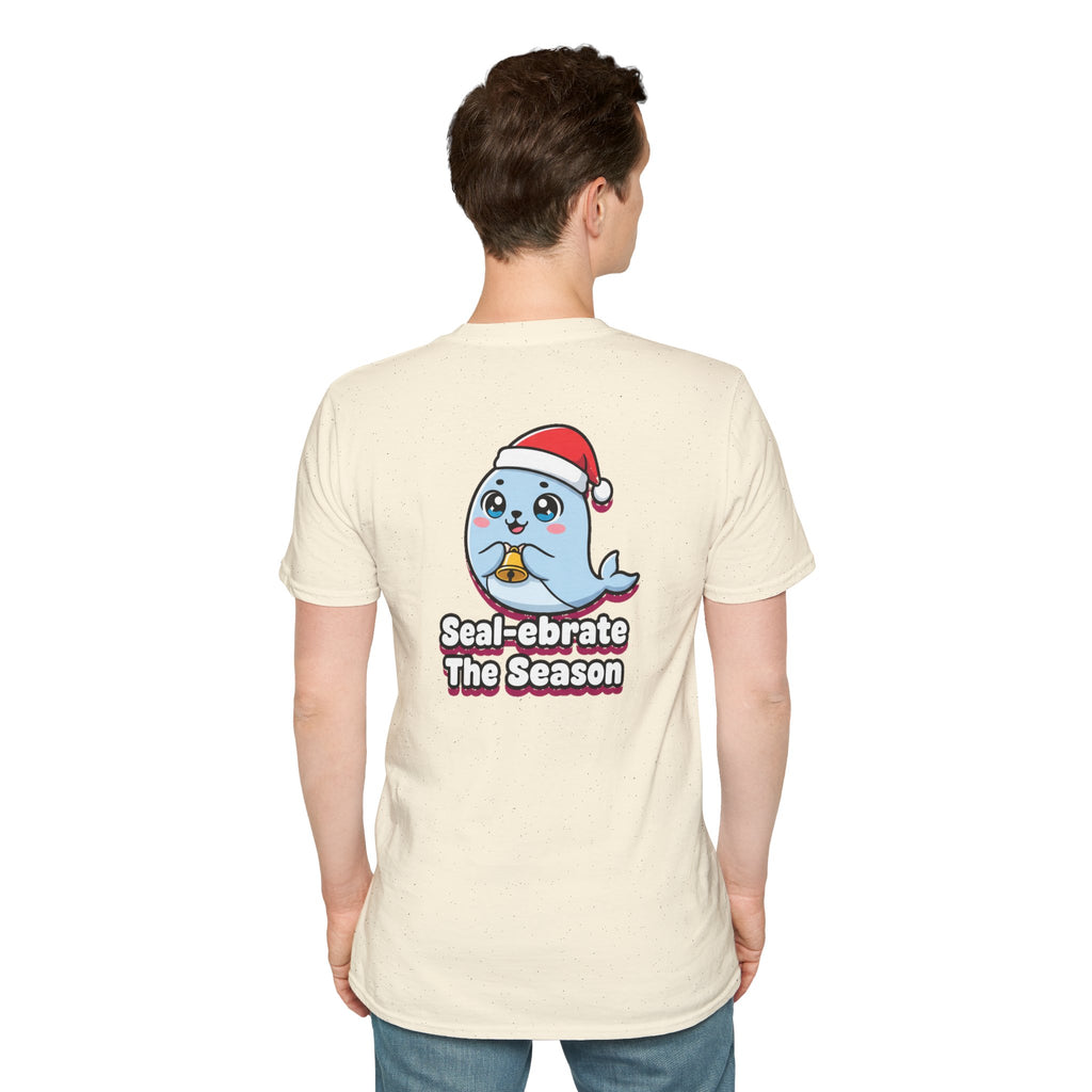 Cute Christmas Shirt Sealebrate The Season Funny Animal Unisex Softstyle Tee Christmas Gift
