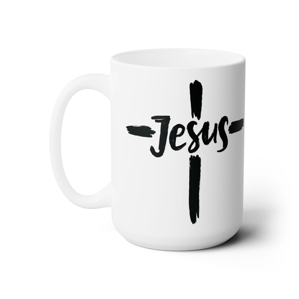 Jesus Cross Christianity Coffee Tea Mug Gift Home Anniversary Love Faith 15oz