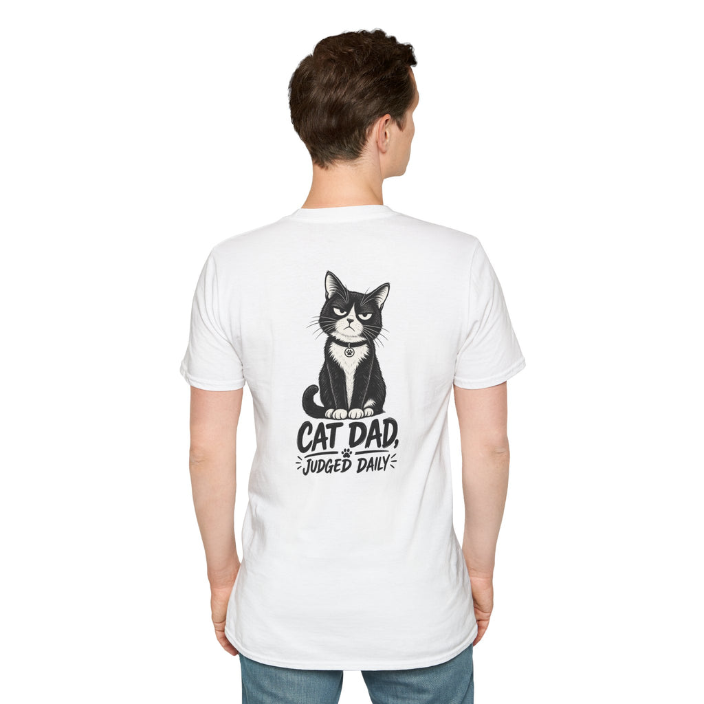 Cat Dad Shirt Judged Daily Funny Cat Lover Graphic Tee Dark Humor Tee Unique Gift Funny Tshirt