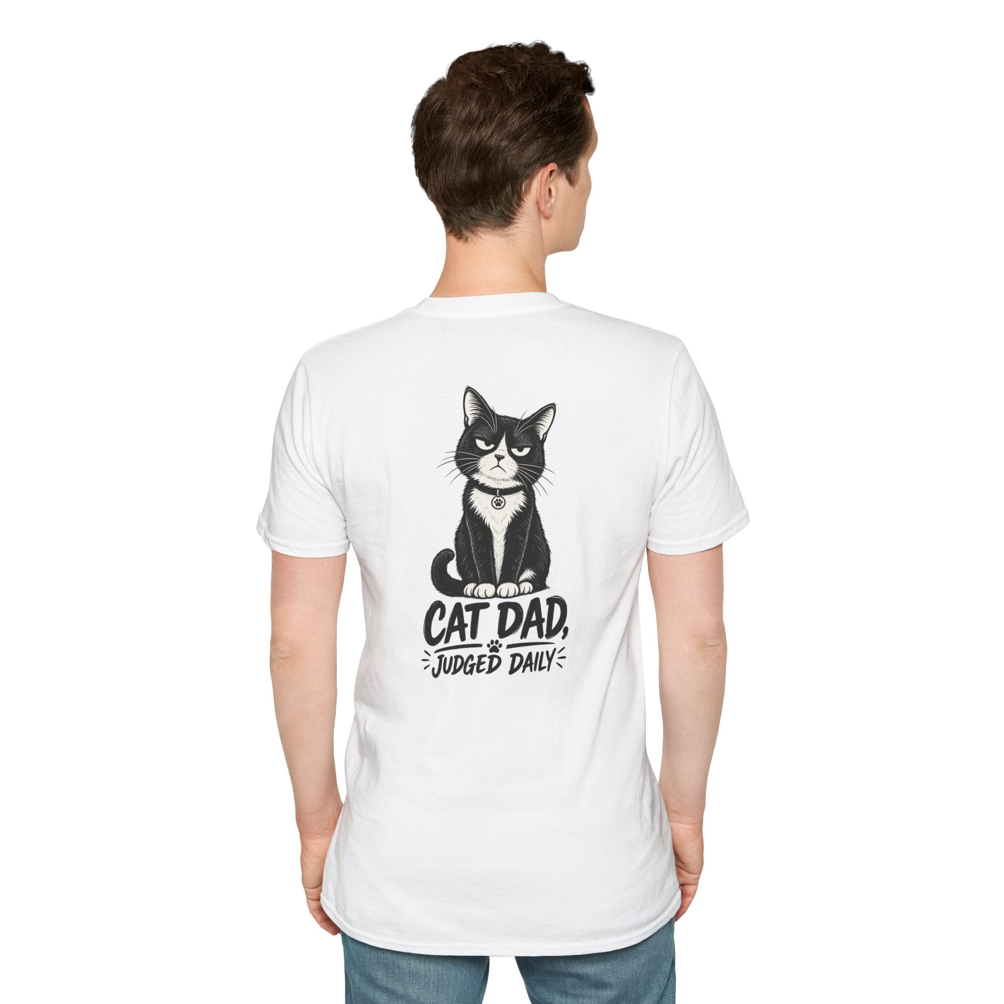 Cat Dad Shirt Judged Daily Funny Cat Lover Graphic Tee Dark Humor Tee Unique Gift Funny Tshirt