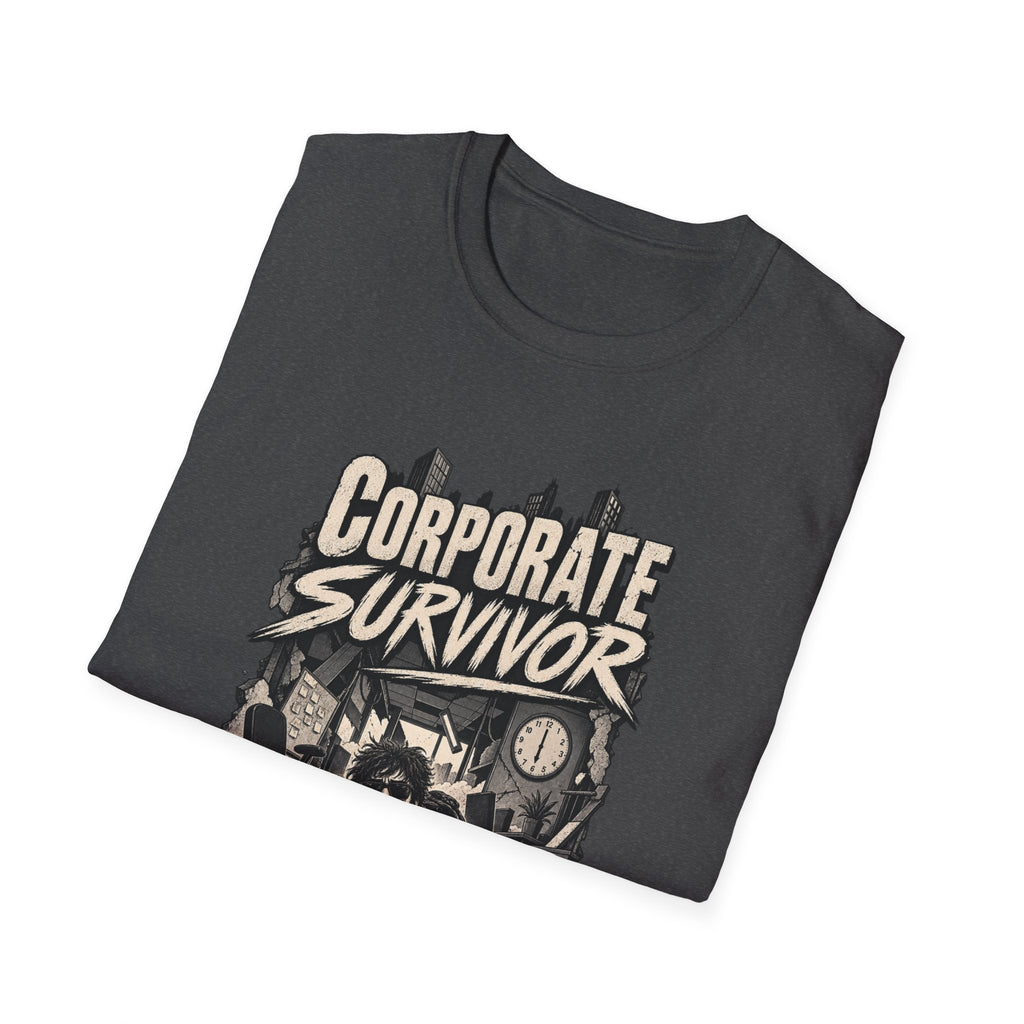 Funny Dark Humor Tshirt — Funny Office Tshirt Dark Humor Graphic Tee Unique Coworker Gift CORPORATE SURVIVOR Shirt