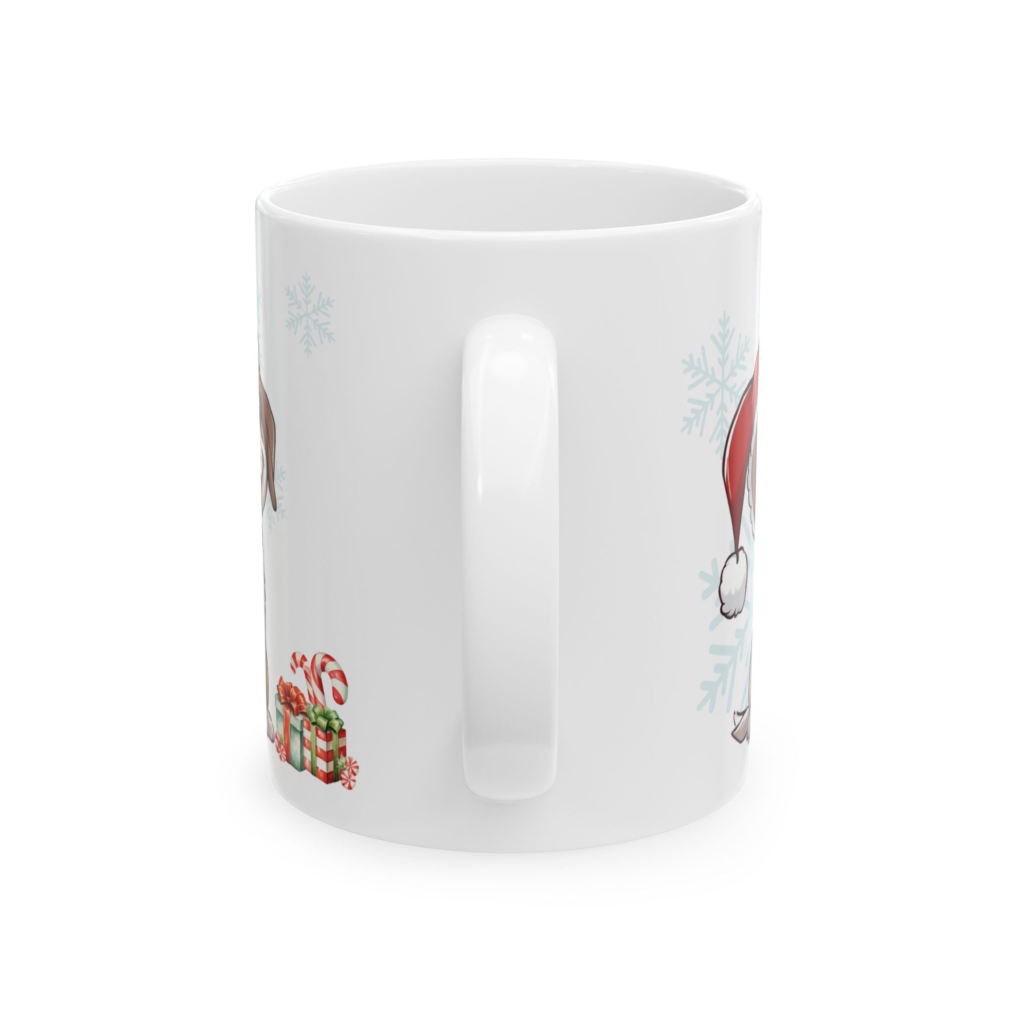 Christmas Mug Dog Mug Unique Love Gift Funny Cute Coffee Cup Holiday Tea Mug Kid