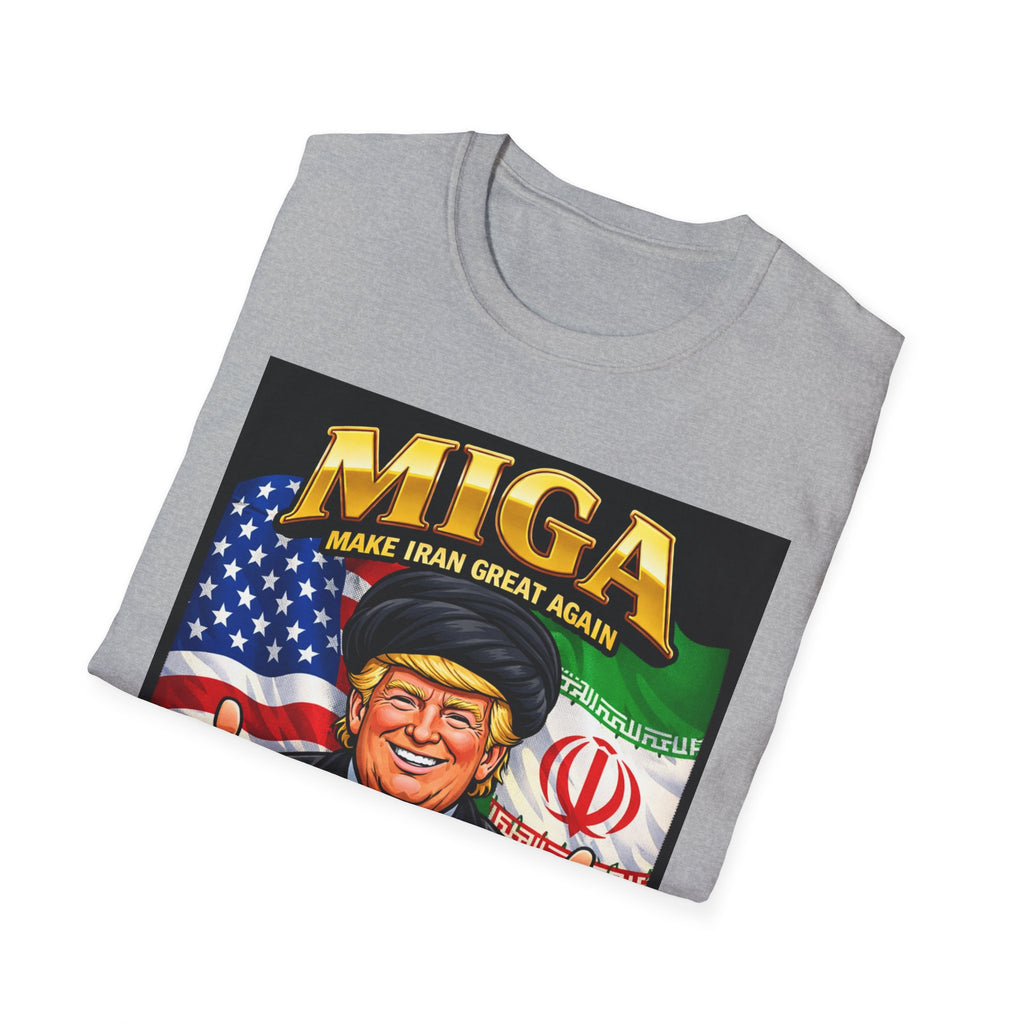 Funny Trump Iranian Flag Shirt Make Iran Great Again MIGA Softstyle T-Shirt Best