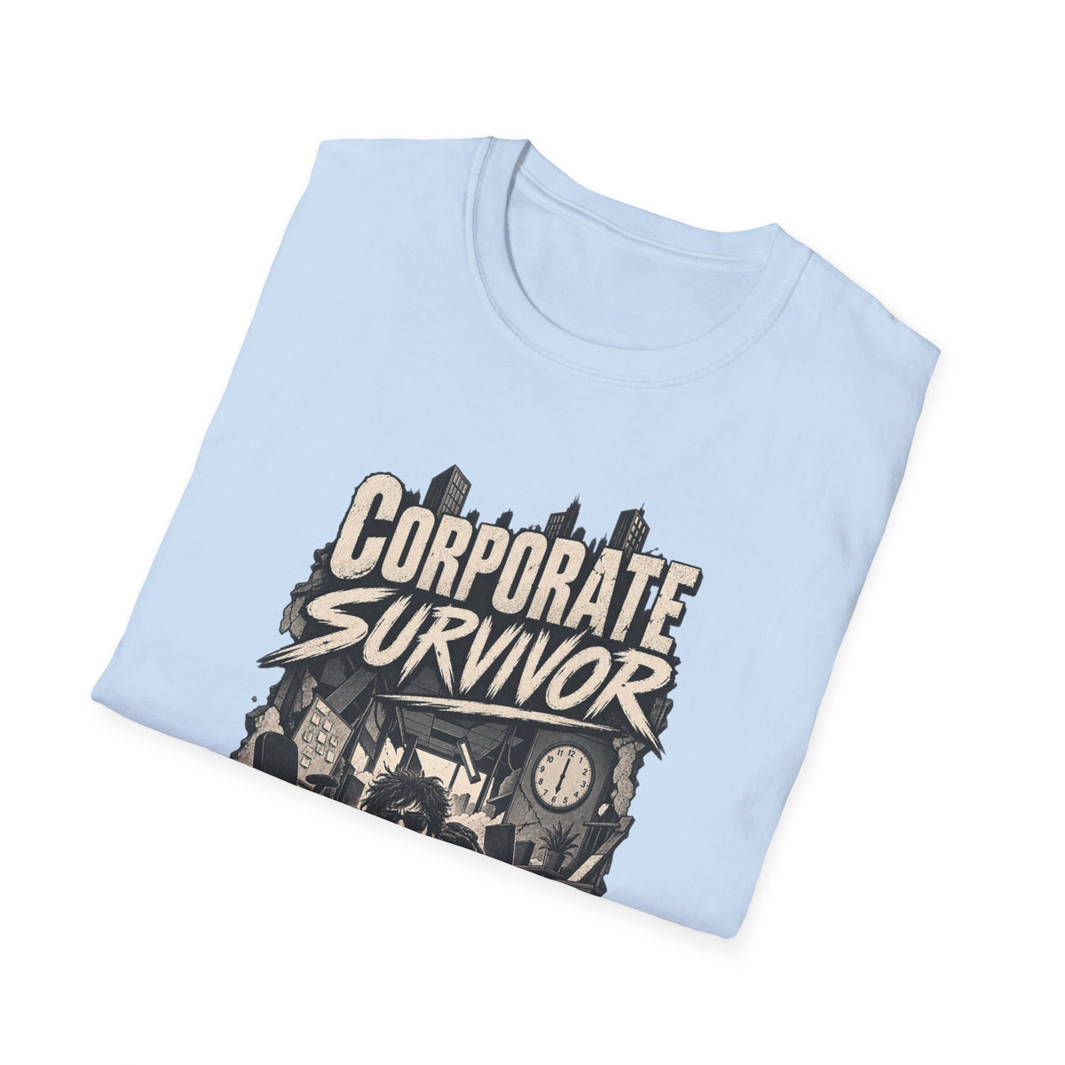 Funny Dark Humor Tshirt — Funny Office Tshirt Dark Humor Graphic Tee Unique Coworker Gift CORPORATE SURVIVOR Shirt