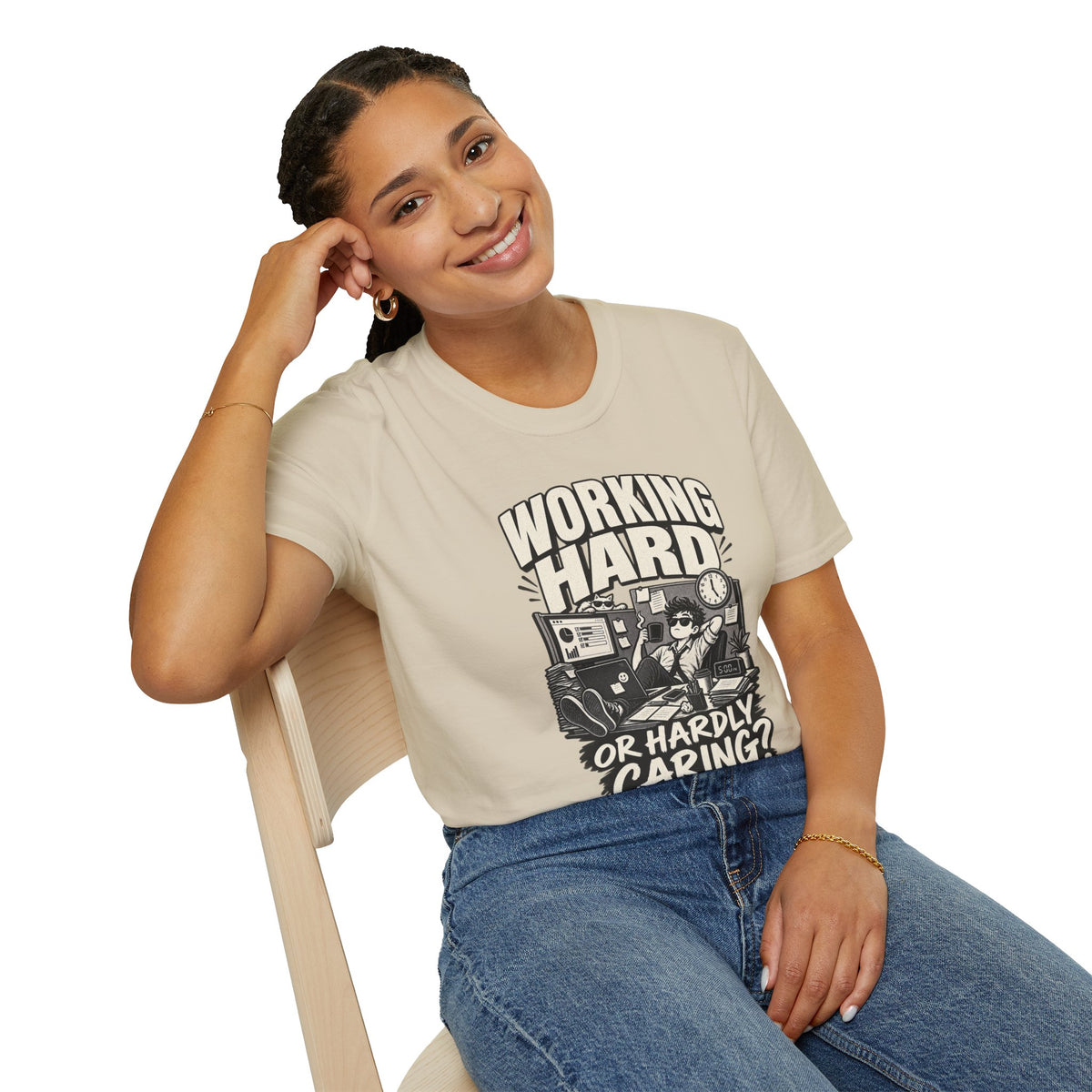 Funny Dark Humor Tshirt — Funny Office Tshirt Dark Humor Graphic Tee Unique Coworker Gift WORKING HARD Shirt
