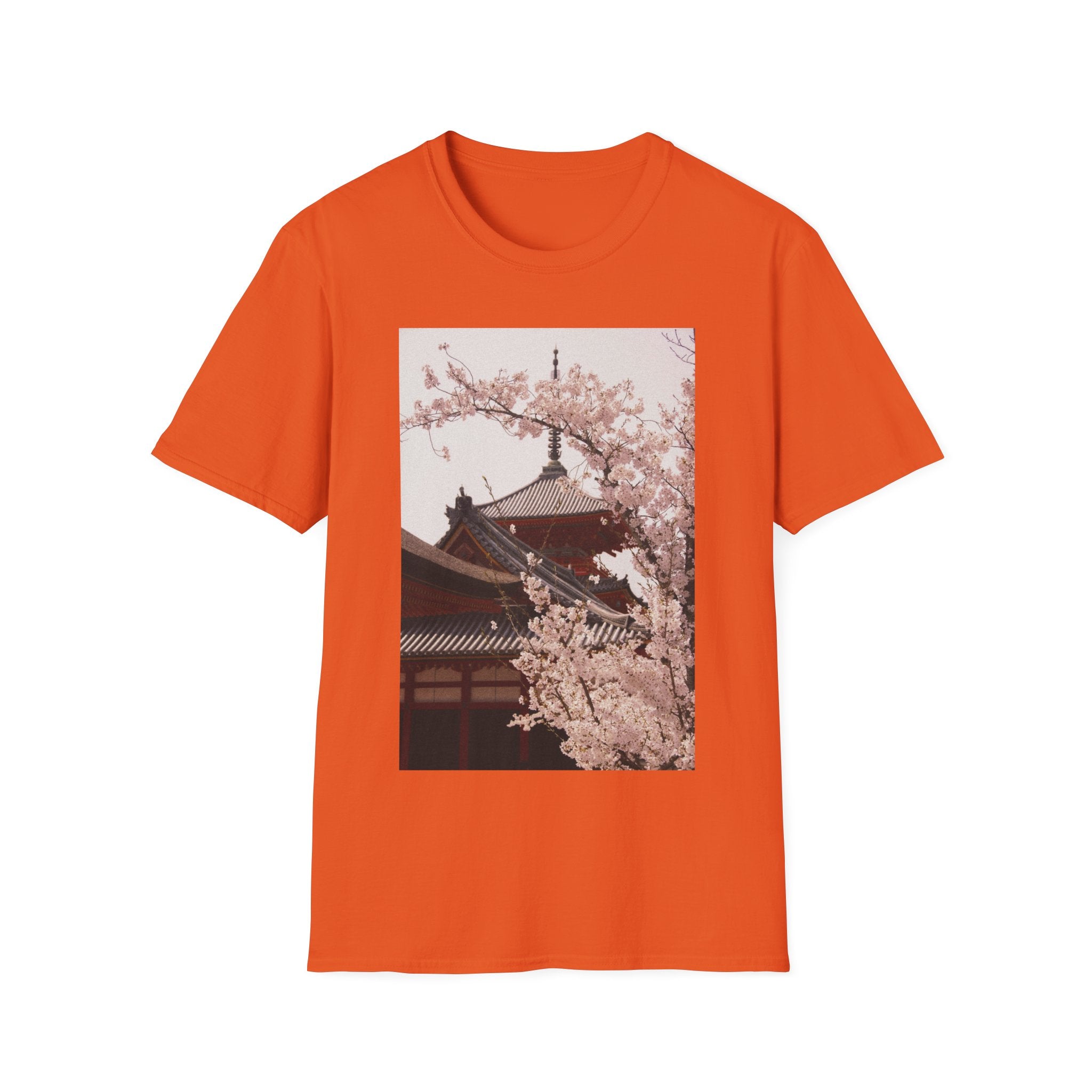 Japanese Art Shirt Sakura Cherry Blossom Japan's Flower Unisex Softstyle T-Shirt