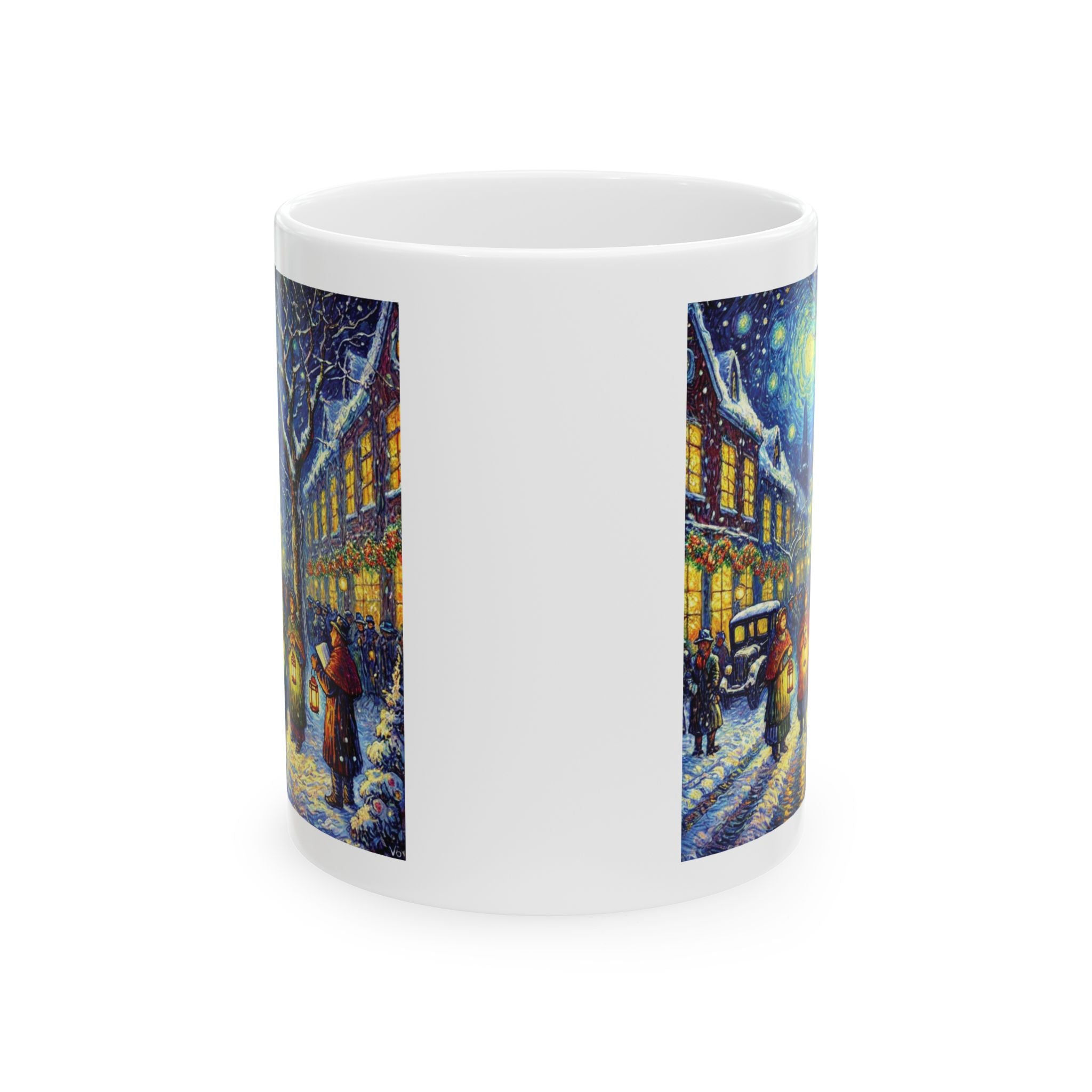 Christmas Van Gogh Tea Cup Funny Ceramic Coffee Mug Unique Xmas Gift 2027 11oz