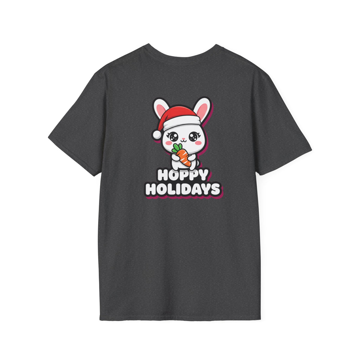 Cute Christmas Shirt Hoppy Holidays Funny Animal Unisex Softstyle Tee Christmas Gift