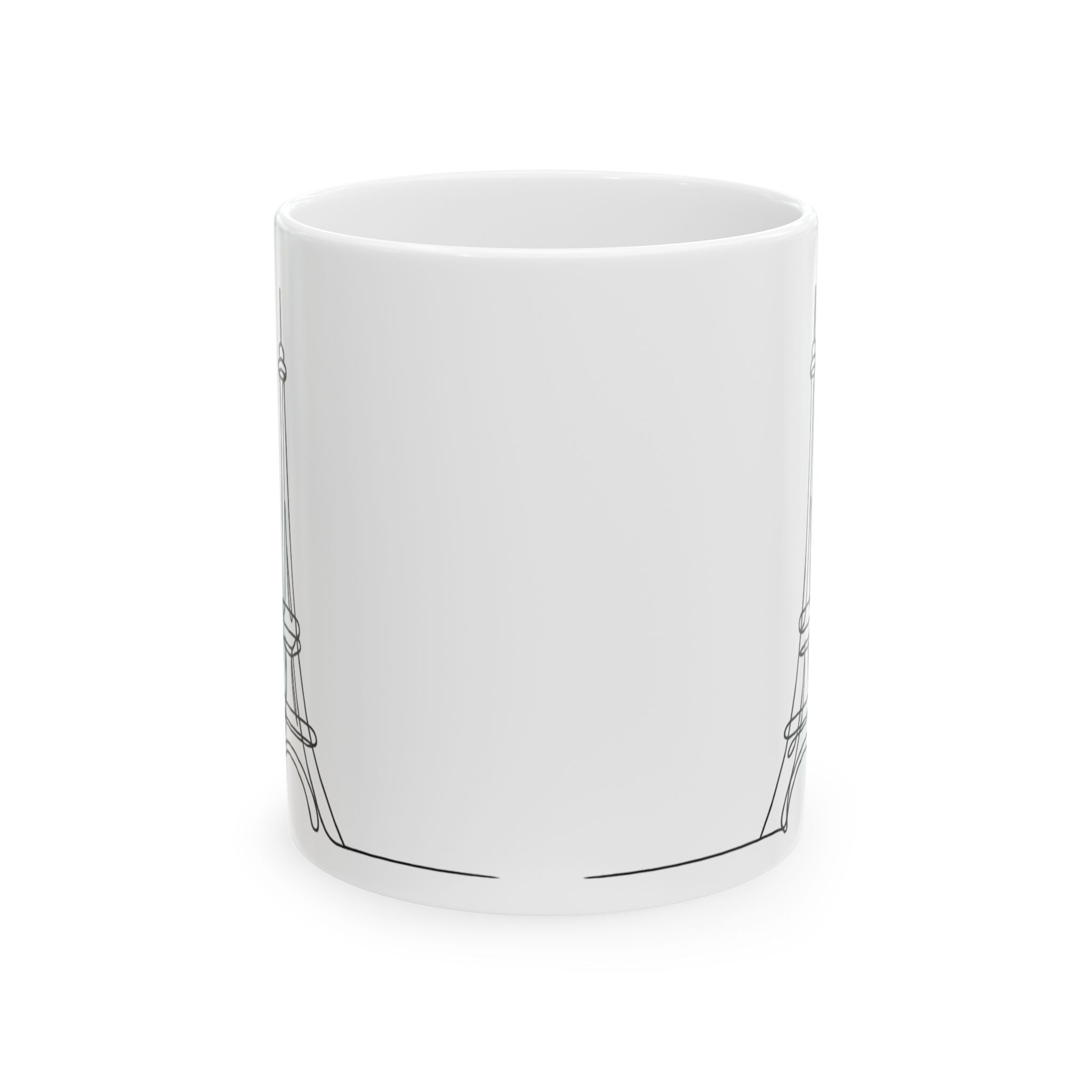 Funny Eiffel Tower Line Art Mug Minimalist Paris Coffee Cup – France Lover Gift Ceramic Mug 11oz 15oz Tea Mug