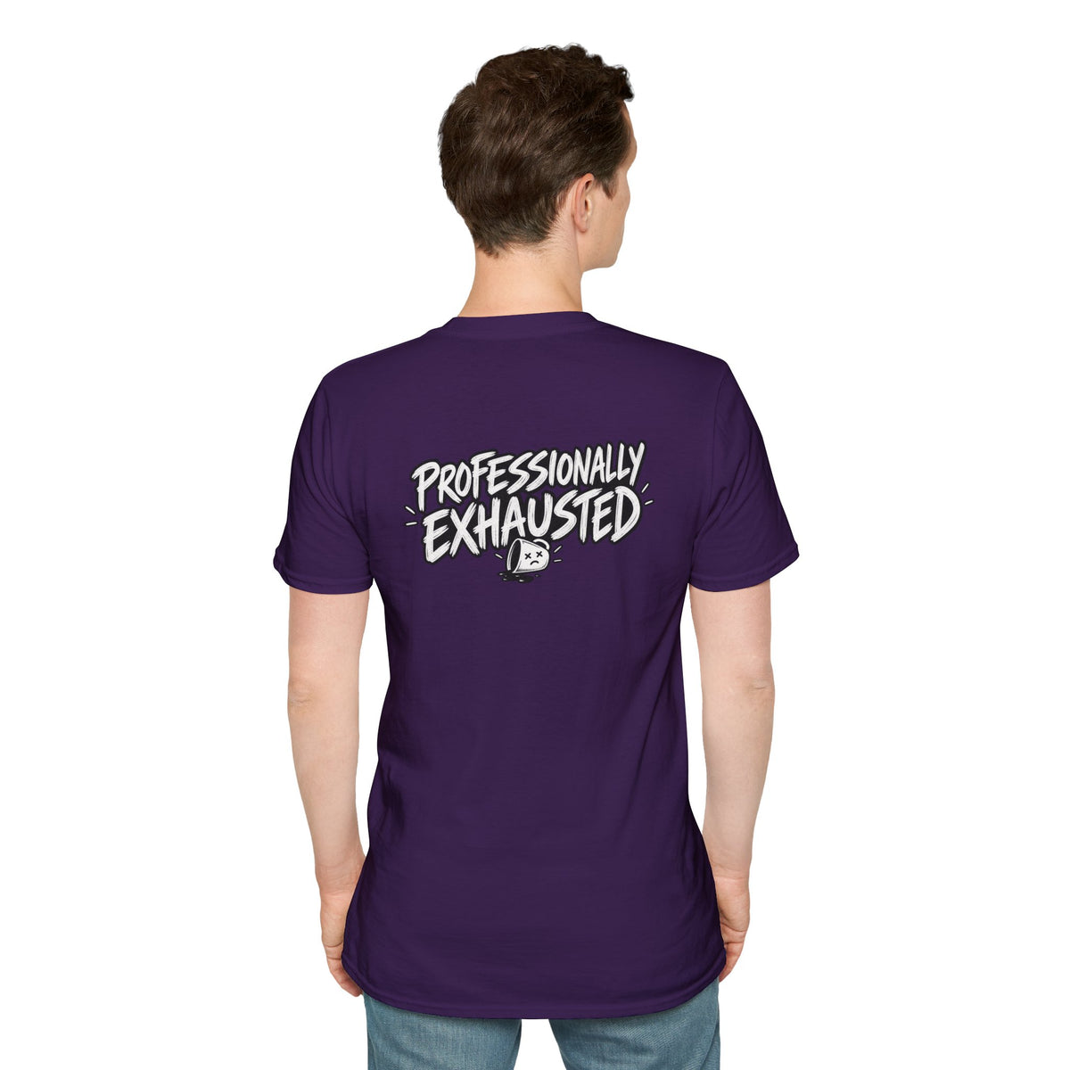 Funny Dark Humor Shirt Professionally Exhausted Funny Office Tee Unique Gift