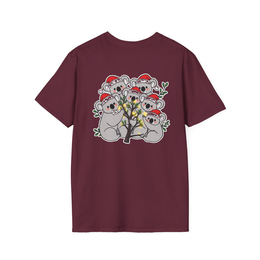 Cute Christmas Koalas Shirt Funny Santa Hat Unisex Softstyle Tee Unique Shirt Gift