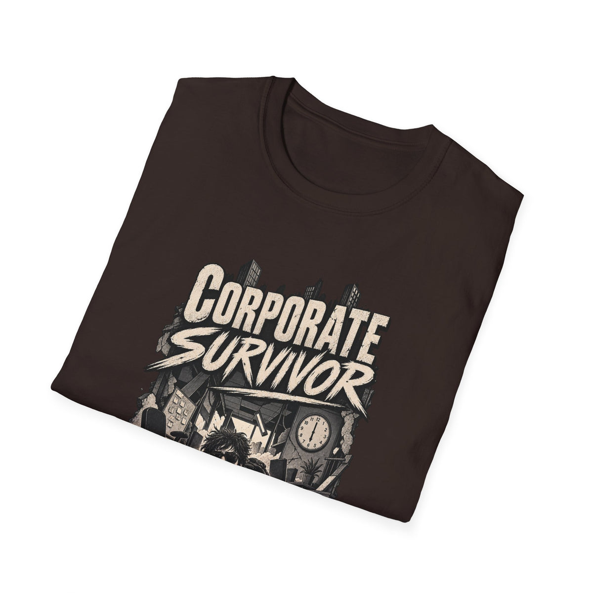 Funny Dark Humor Tshirt — Funny Office Tshirt Dark Humor Graphic Tee Unique Coworker Gift CORPORATE SURVIVOR Shirt