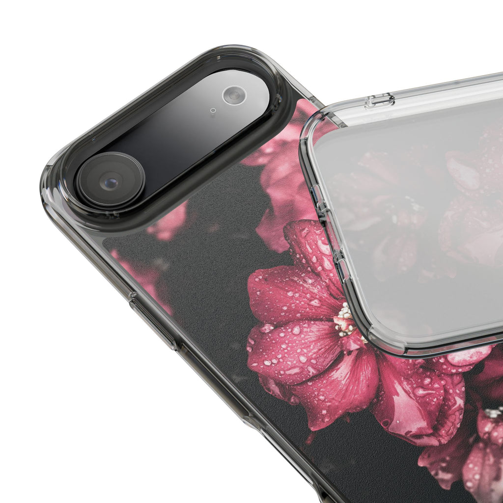 Pink Flowers Clear Cases iPhone Case Samsung Phone Case Unique Gift Cute Phone Cover Unique iPhone 17 Pro Max Phone Case