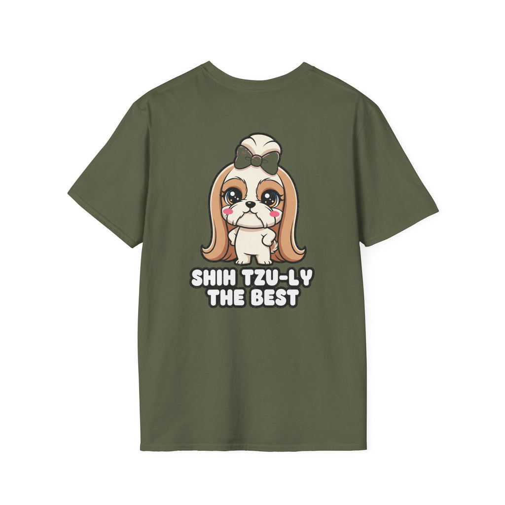Cute Shih Tzu Shirt Shih Tzu-ly The Best Funny Dog Lover Unisex Softstyle Tee Gift