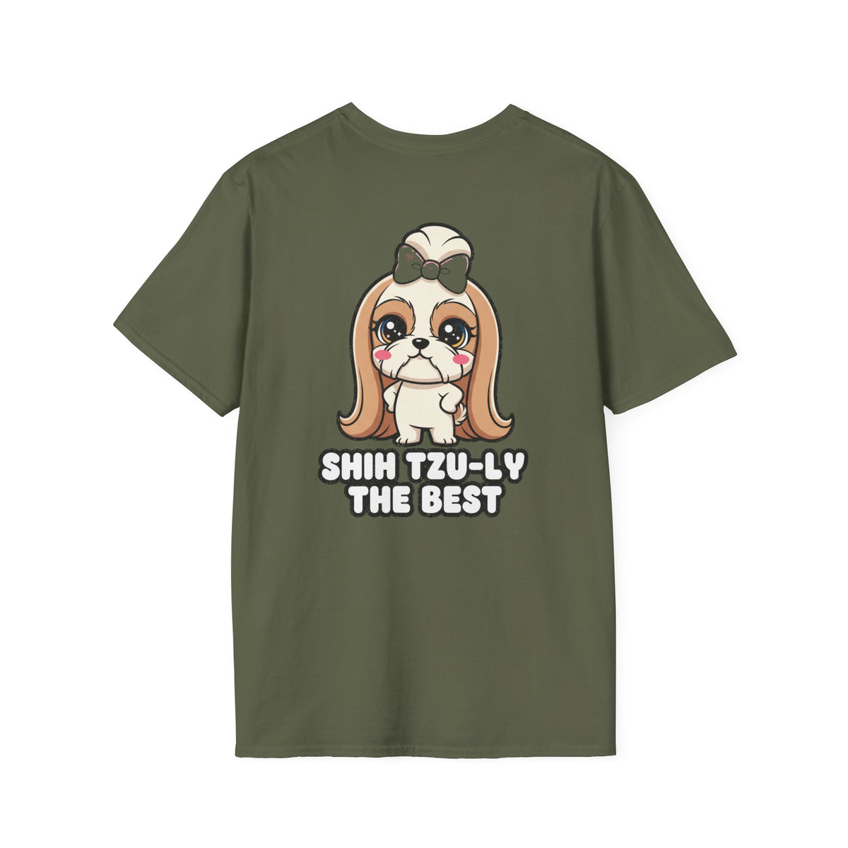 Cute Shih Tzu Shirt Shih Tzu-ly The Best Funny Dog Lover Unisex Softstyle Tee Gift