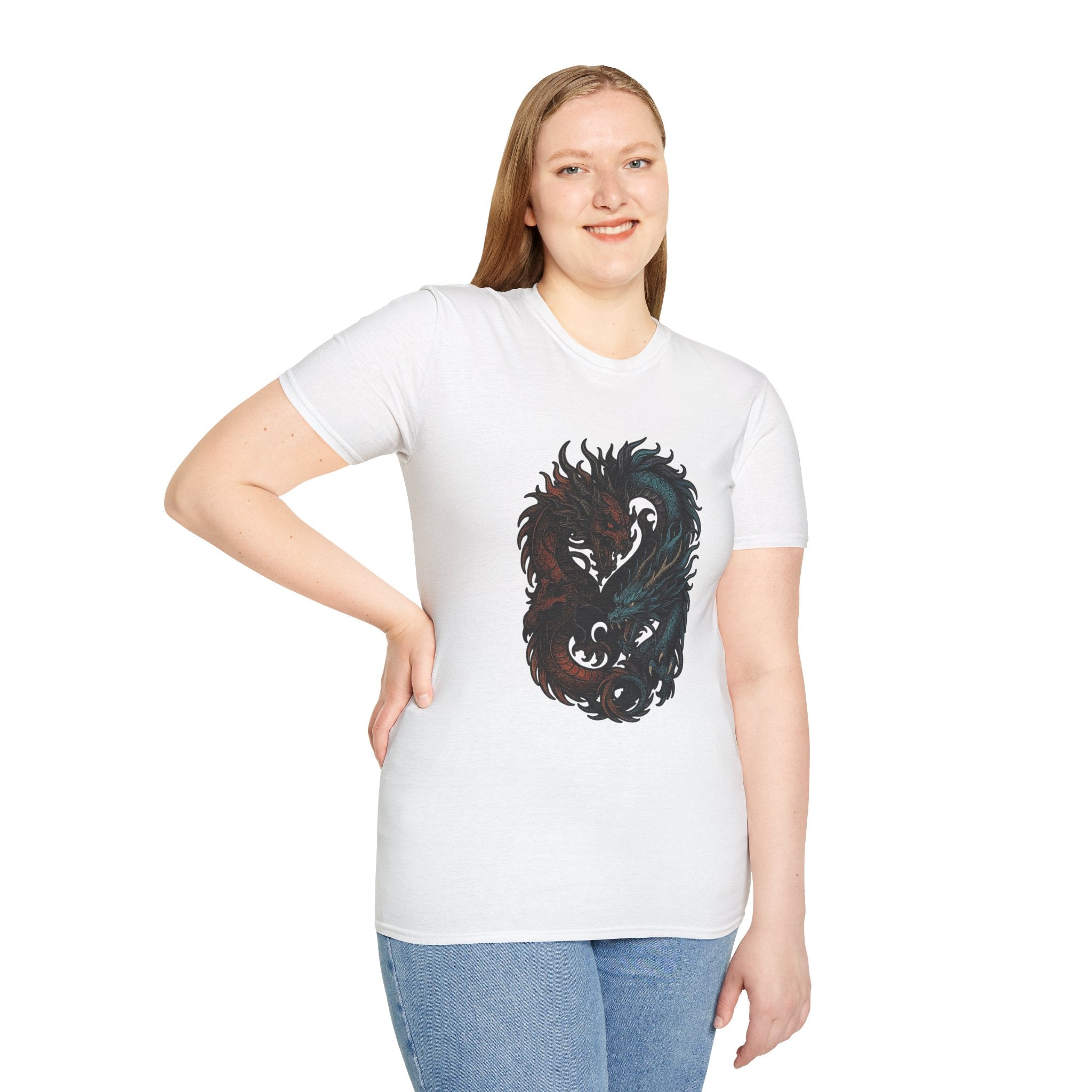 Dragon T-shirt Men Women Graphic Tee Clothing Apparel Chinese Dagon Symbol Gift