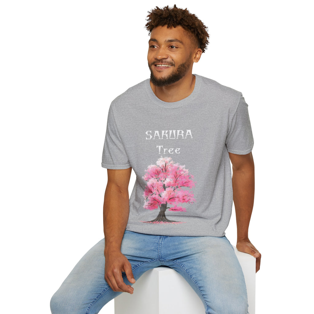 Sakura T-Shirt Japanese Art Shirt Unisex Softstyle Cherry Blossom Flower T-shirt