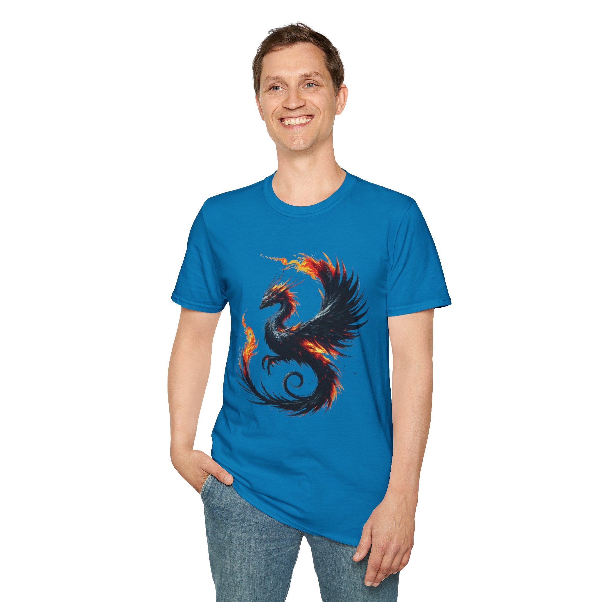 Dragon T-shirt Mens Graphic Tee Clothing Apparel Chinese Symbol Unisex Softstyle Unique Tshirt Best Gift