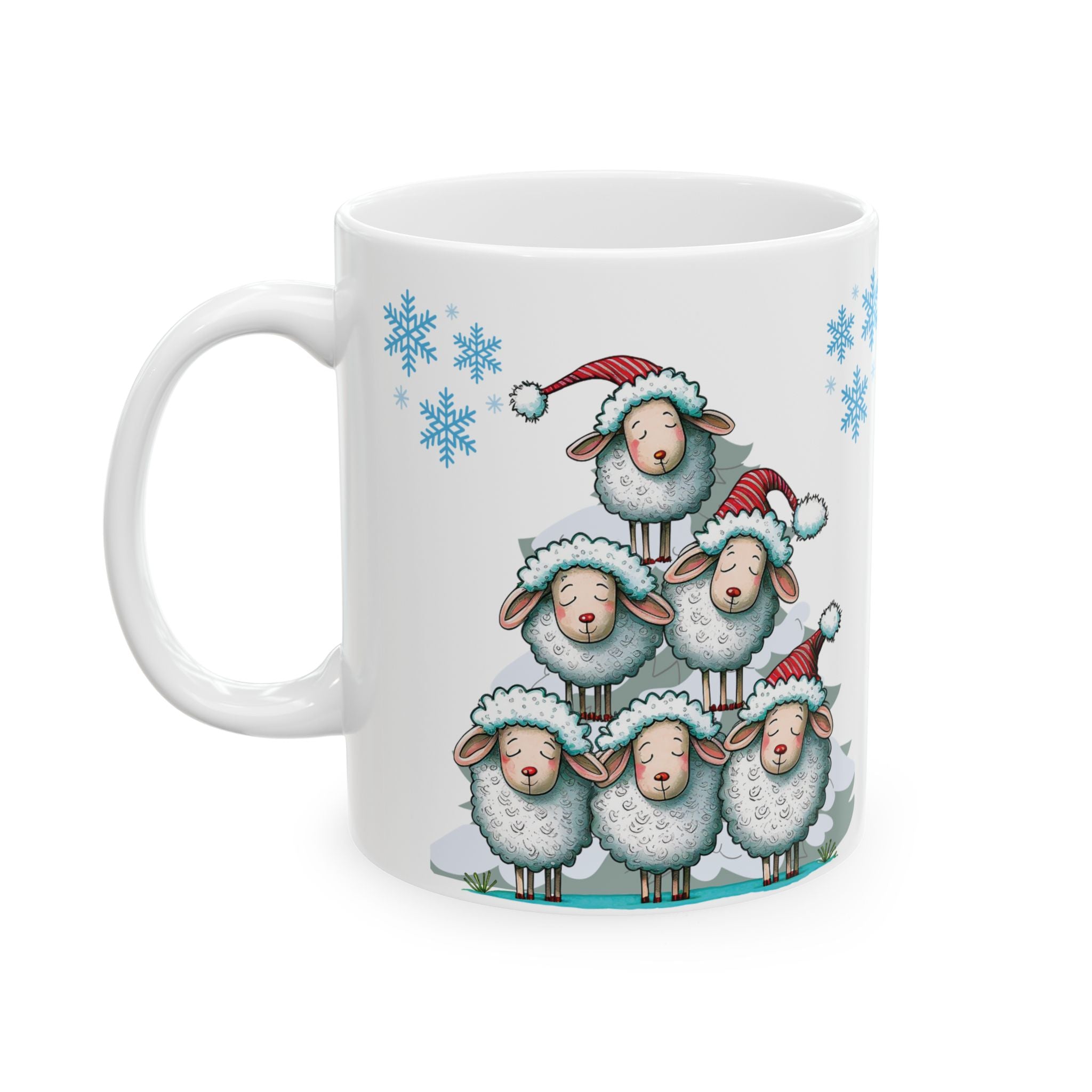 Christmas Mug Sheep Best Gift Holiday Festive Cup Coffee Christmas Gift Cute Mug