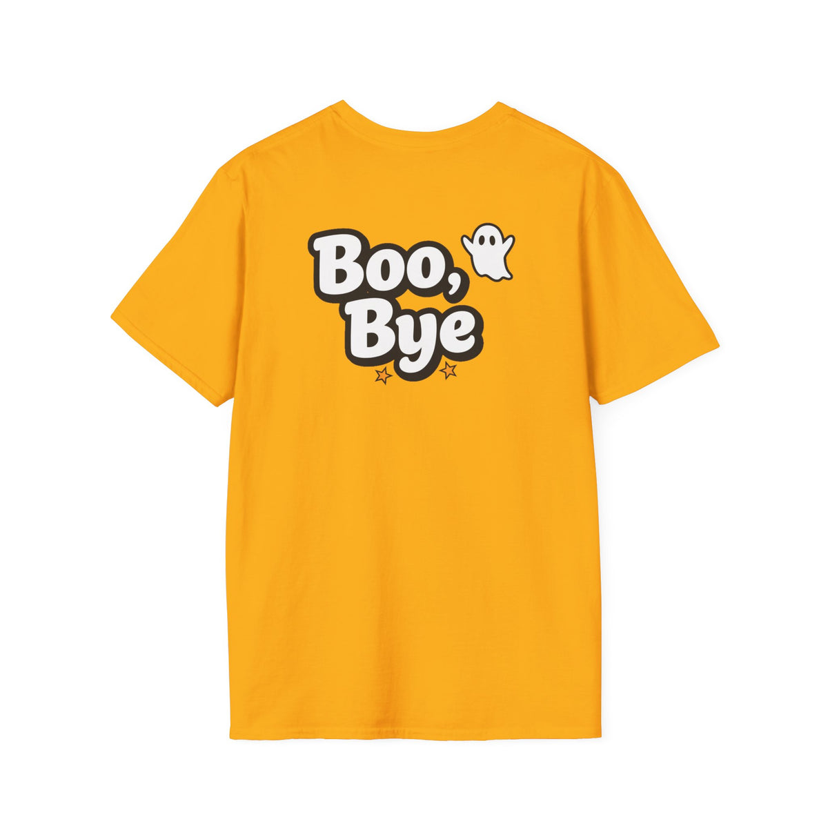 Dark Humor Halloween Shirt Boo Bye Funny Minimalist Ghost Sarcastic Unisex Softstyle Tee Adult Halloween Gift