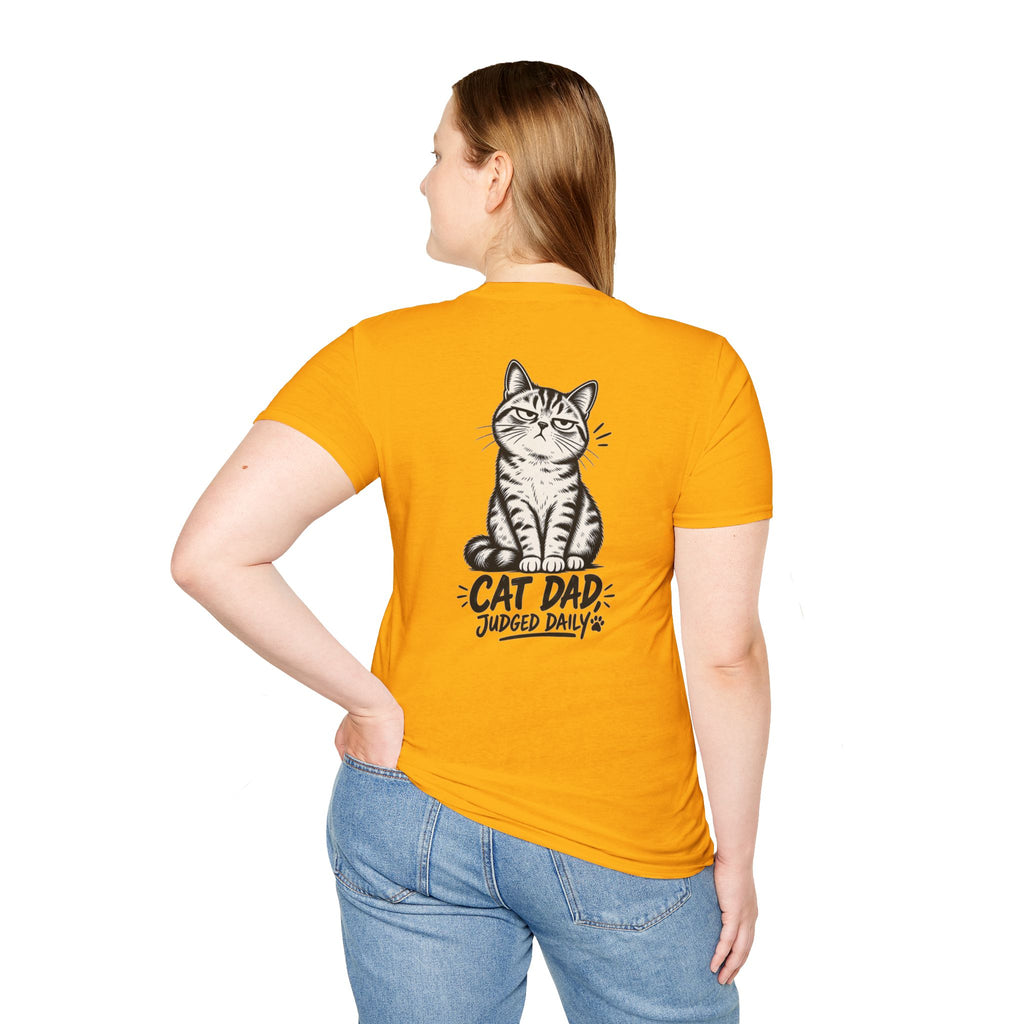 Cat Dad Shirt Judged Daily Funny Cat Lover Graphic Tee Dark Humor Tee Unique Gift Funny Tshirt