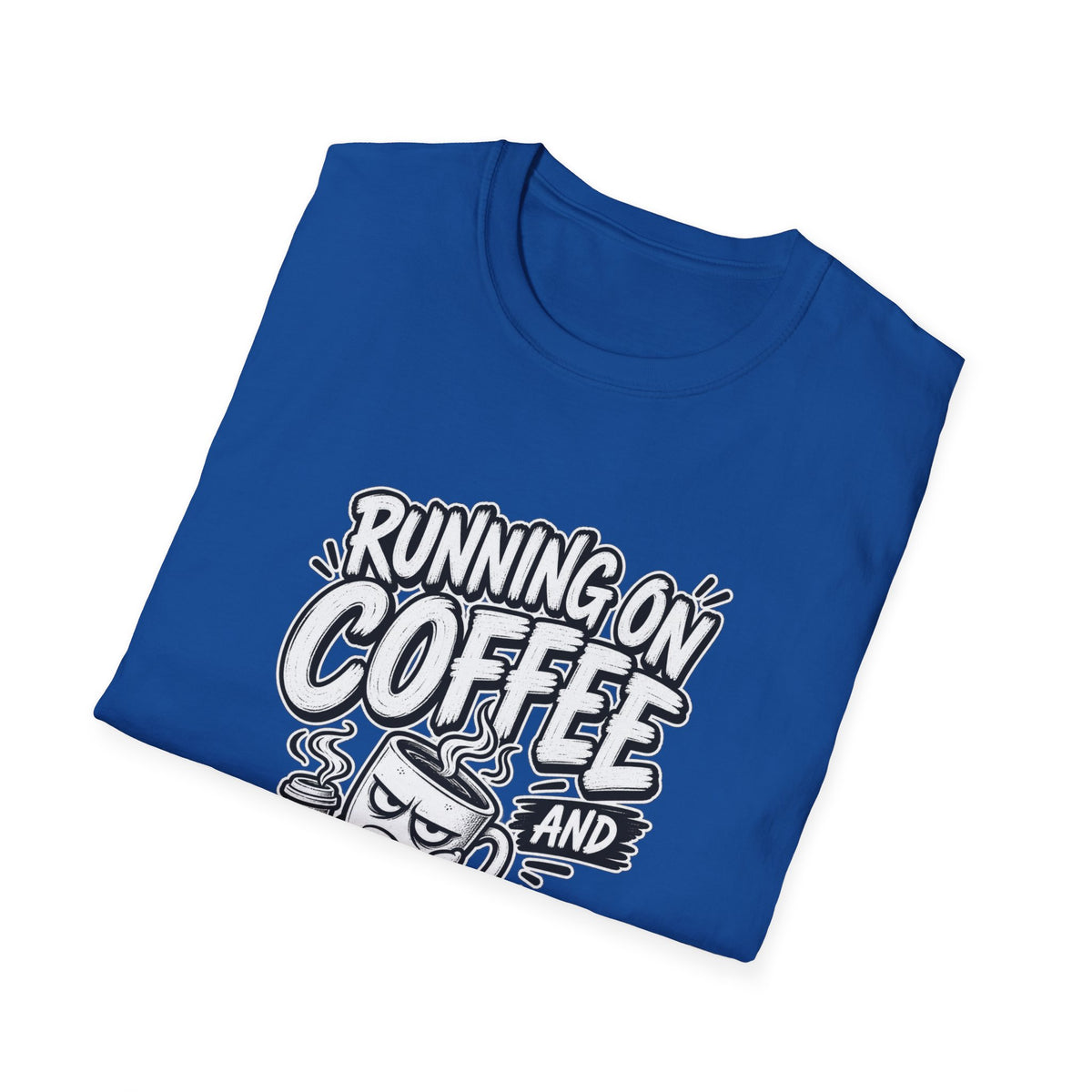 Funny Dark Humor Tshirt — Funny Office Tshirt Dark Humor Graphic Tee Unique Coworker Gift  RUNNING ON COFFEE AND PASSIVE AGGRESSION Shirt