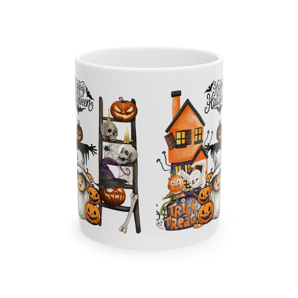 Happy Halloween Coffee Mug Cute Party Funny Gift For Kid Pumpkin Spooky Boo 11oz
