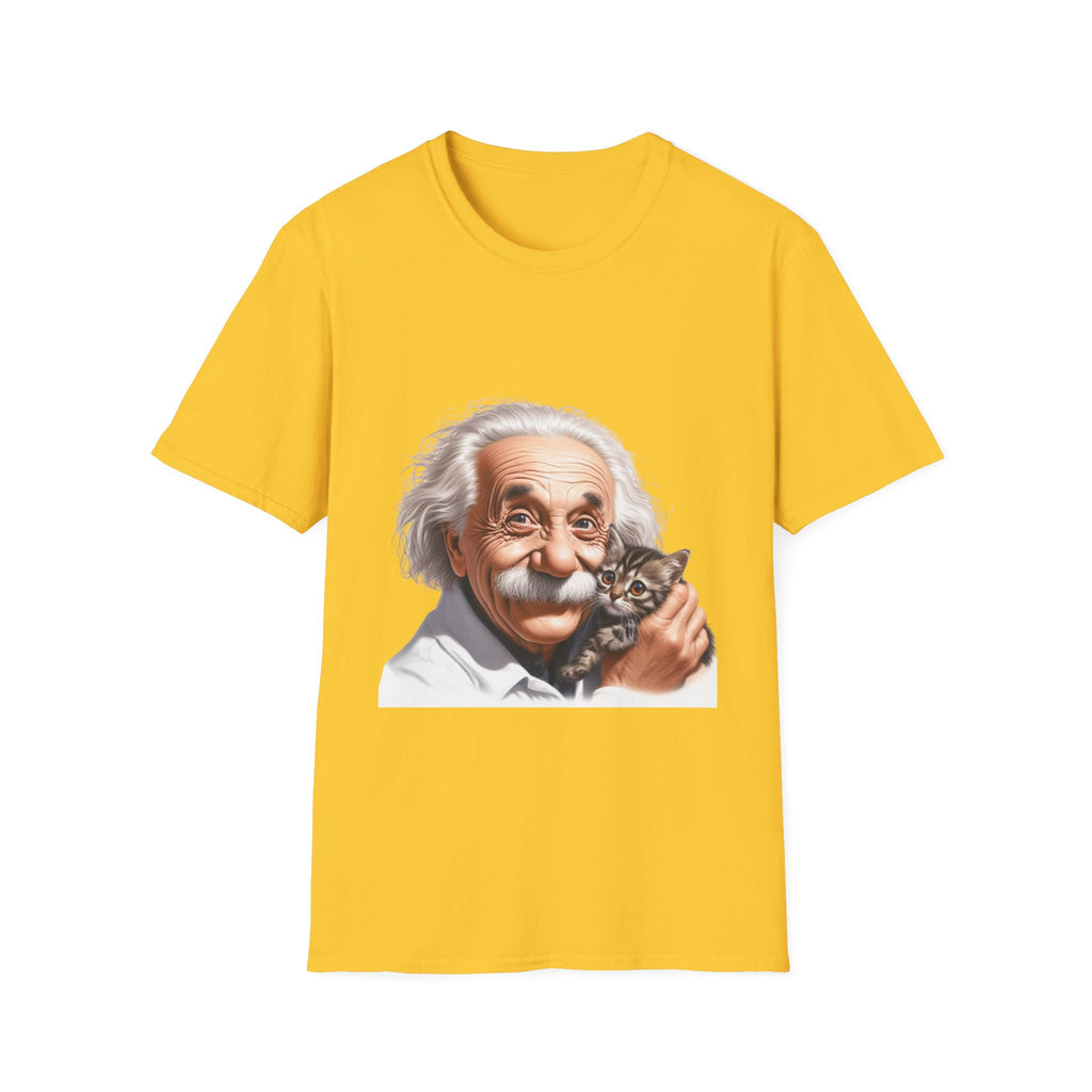 Funny Albert Einstein T-Shirt Unisex Softstyle T-Shirt Cotton Unique Gift German