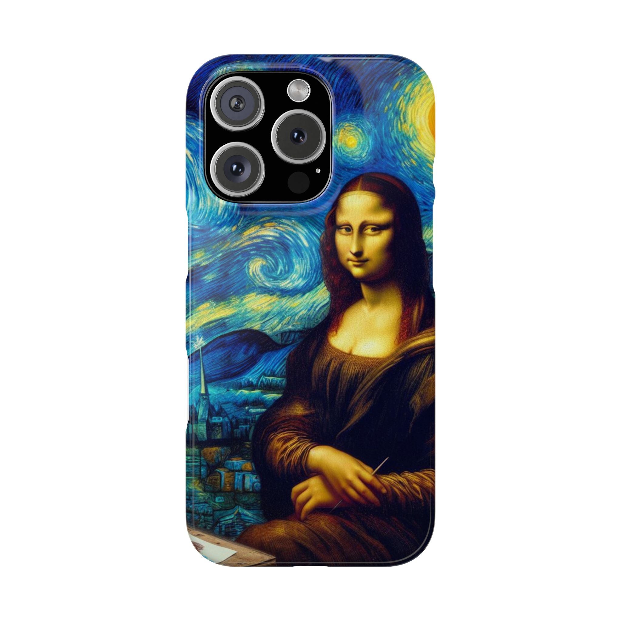 Funny Mona Lisa Phone Cases Van Gogh Starry Night Case Unique Gift iPhone 17 New