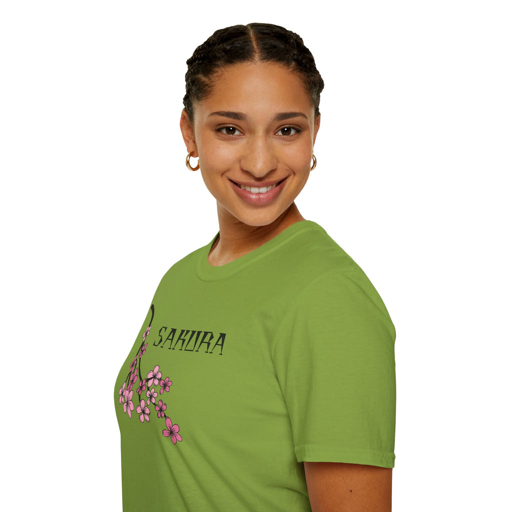 Sakura T-Shirt Japanese Art Shirt Unisex Softstyle Cherry Blossom Flower T-shirt