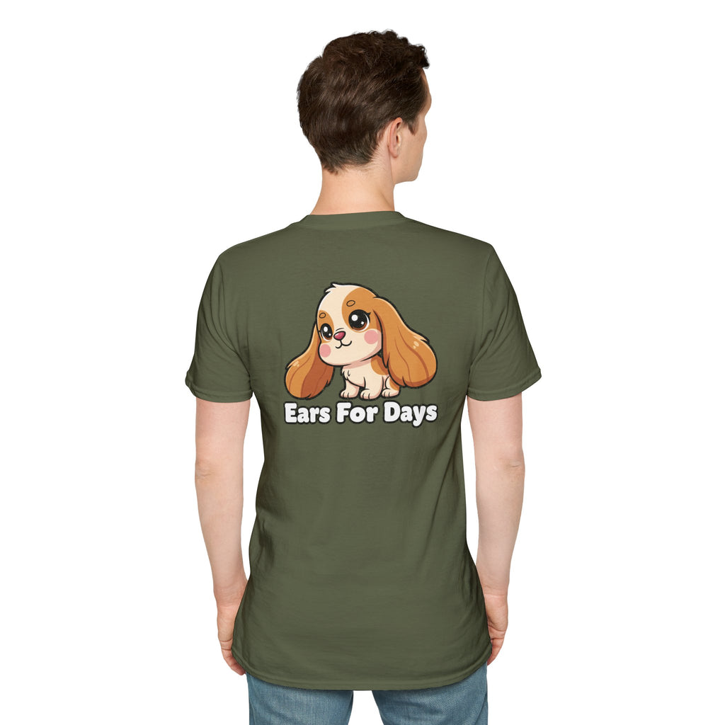 Cute Cocker Spaniel Shirt Ears For Days Funny Dog Lover Unisex Softstyle Tee Gift