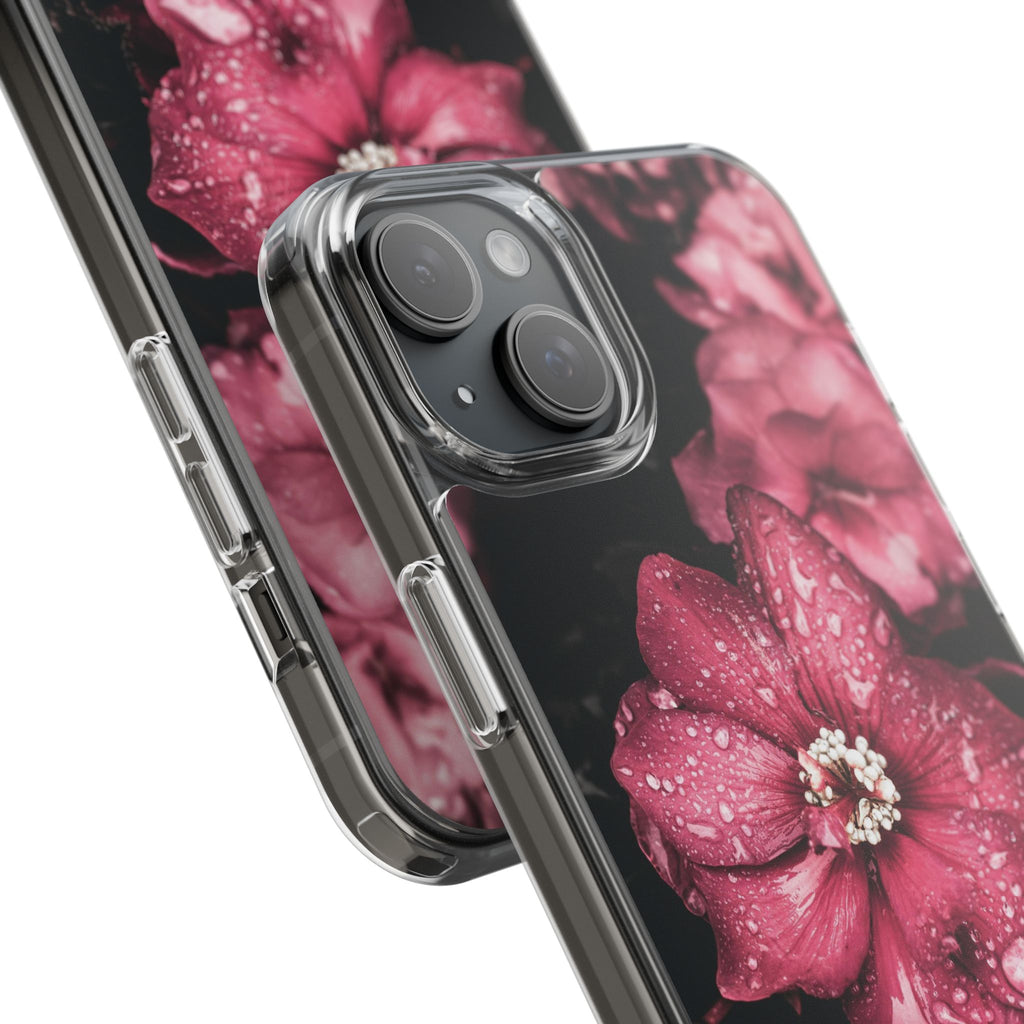 Pink Flowers Clear Cases iPhone Case Samsung Phone Case Unique Gift Cute Phone Cover Unique iPhone 17 Pro Max Phone Case